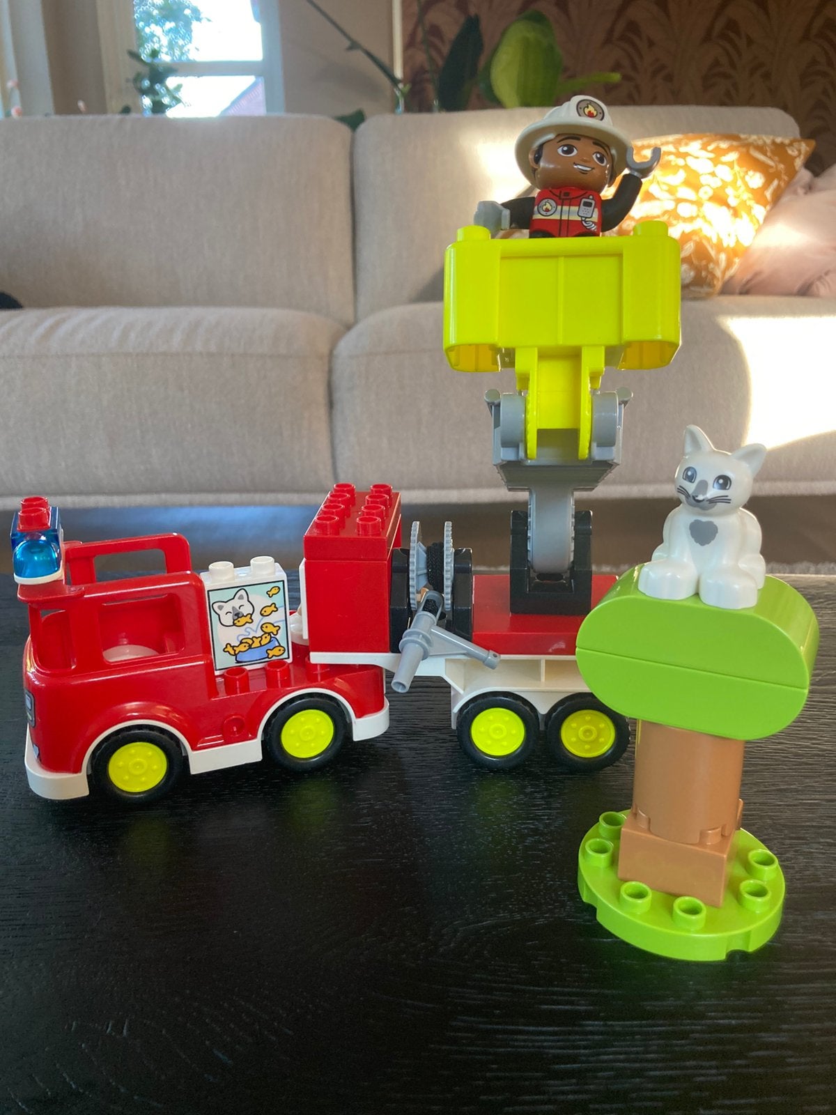 Duplo brandweerwagen, Ophalen of Verzenden, Zo goed als nieuw, Duplo
