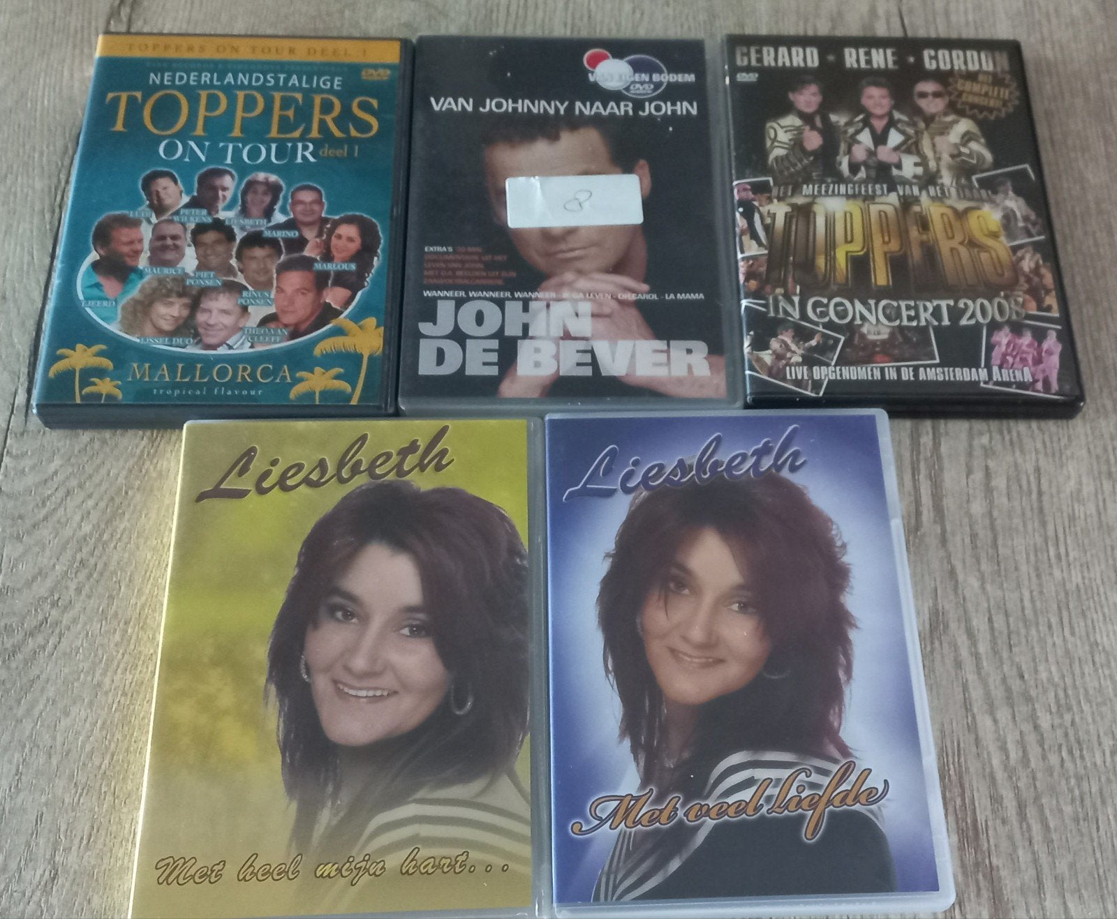 DVD Collectie: Toppers, John de Bever & Liesbeth nummer 8, Gebruikt, Alle leeftijden, Nederlands, Concert