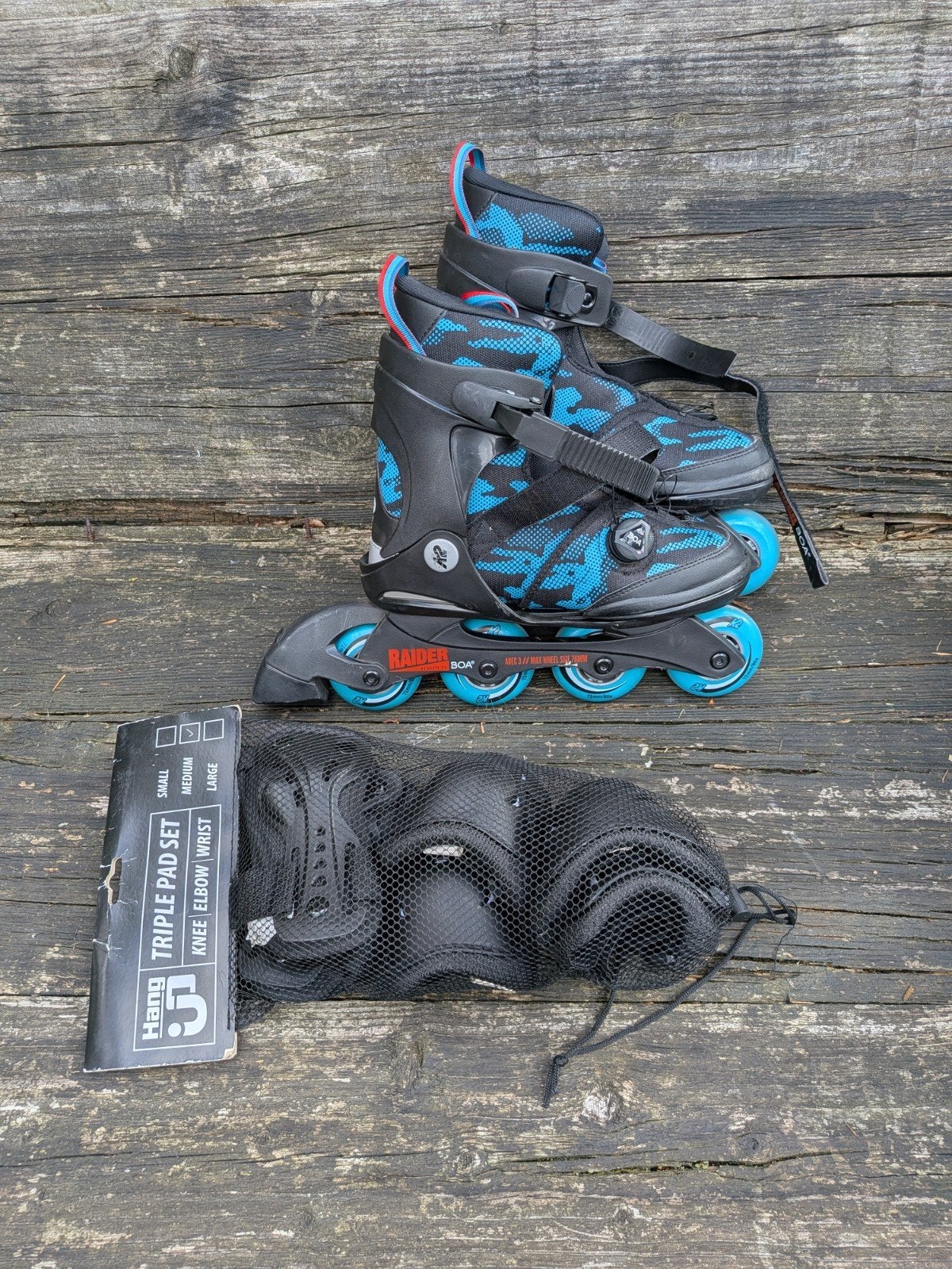 K2 Raider Boa verstelbare inline skates voor kinderen met be, Ophalen, K2, Kinderen, Inline skates 4 wielen
