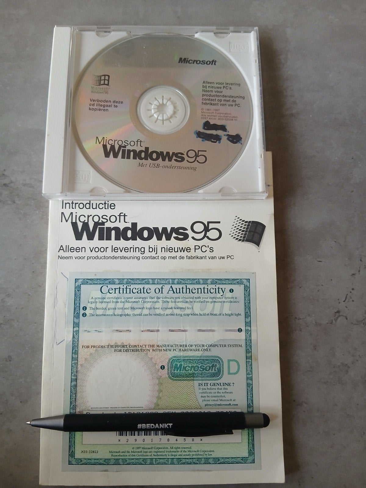 Micro soft Windows 95 met USB-ondersteuning (origineel), Computers en Software, Ophalen of Verzenden, Windows