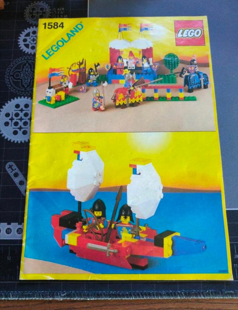 Lego Legoland 1584 Kasteel Toernooi met ridders en paarden, Lego, Ophalen of Verzenden, Zo goed als nieuw, Inclusief minifiguren