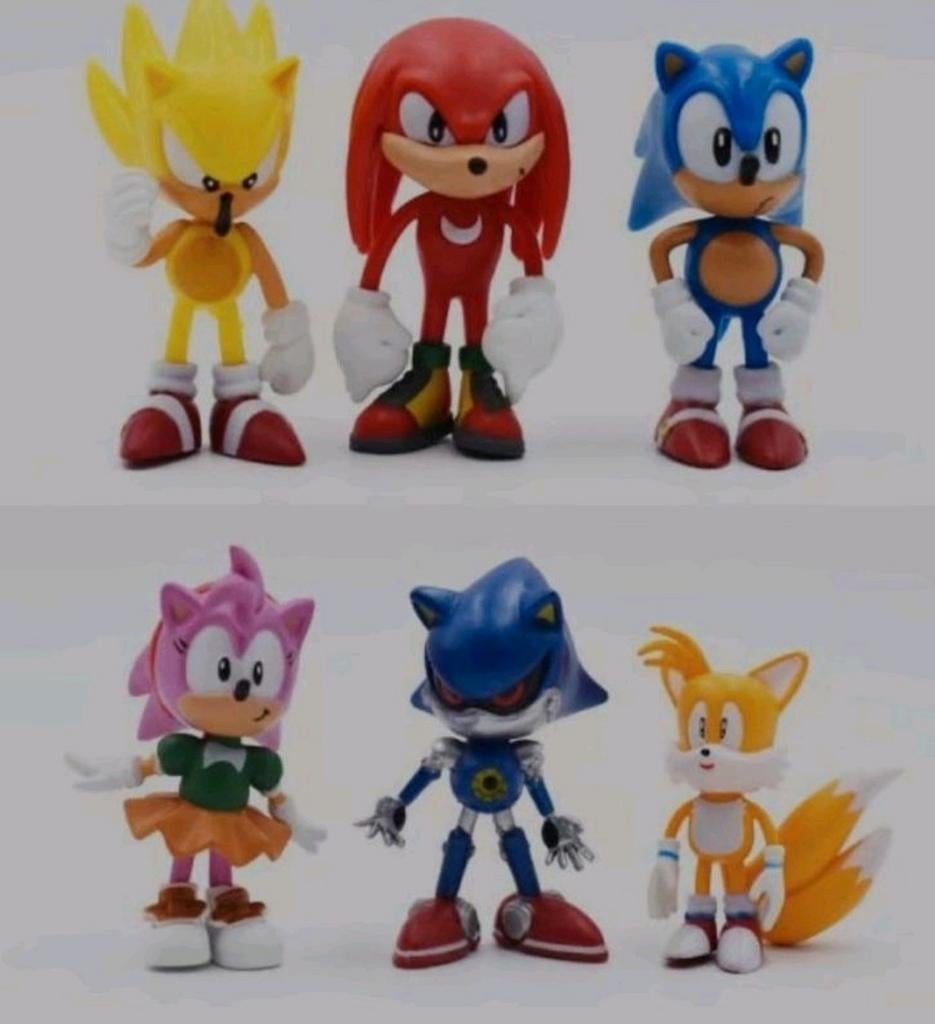 Set van 6 Sonic poppetjes NIEUW, Ophalen of Verzenden, Nieuw