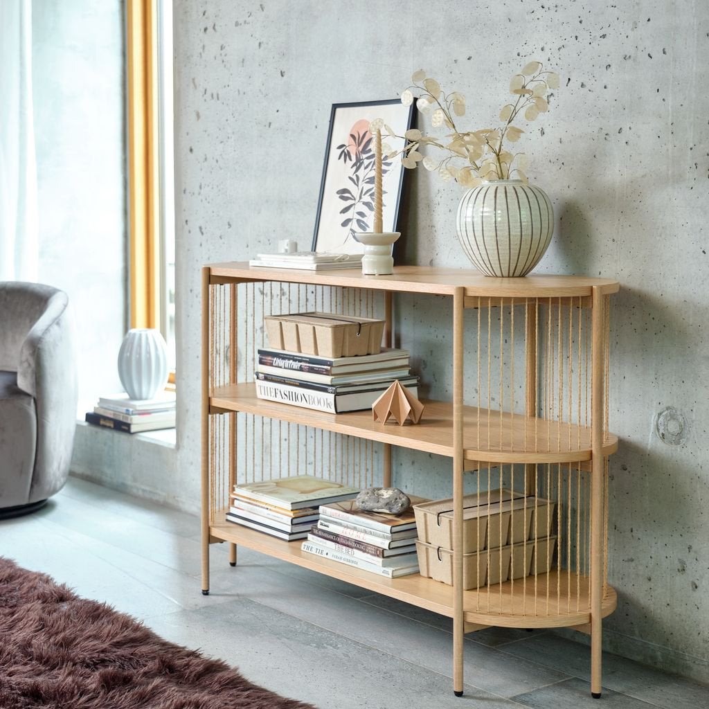 Japandi Dressoir Jysk, Ophalen of Verzenden, Zo goed als nieuw, 25 tot 50 cm, 100 tot 150 cm