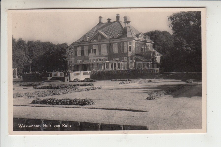 Wassenaar, Huis van Ruijs, Ophalen of Verzenden, 1940 tot 1960, Gelopen, Zuid-Holland