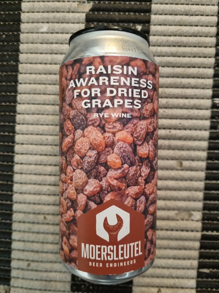 1x Raisin Awareness For Dried Grapes van Moersleutel (12%), Verzamelen, Biermerken, Ophalen of Verzenden, Nieuw, Overige typen