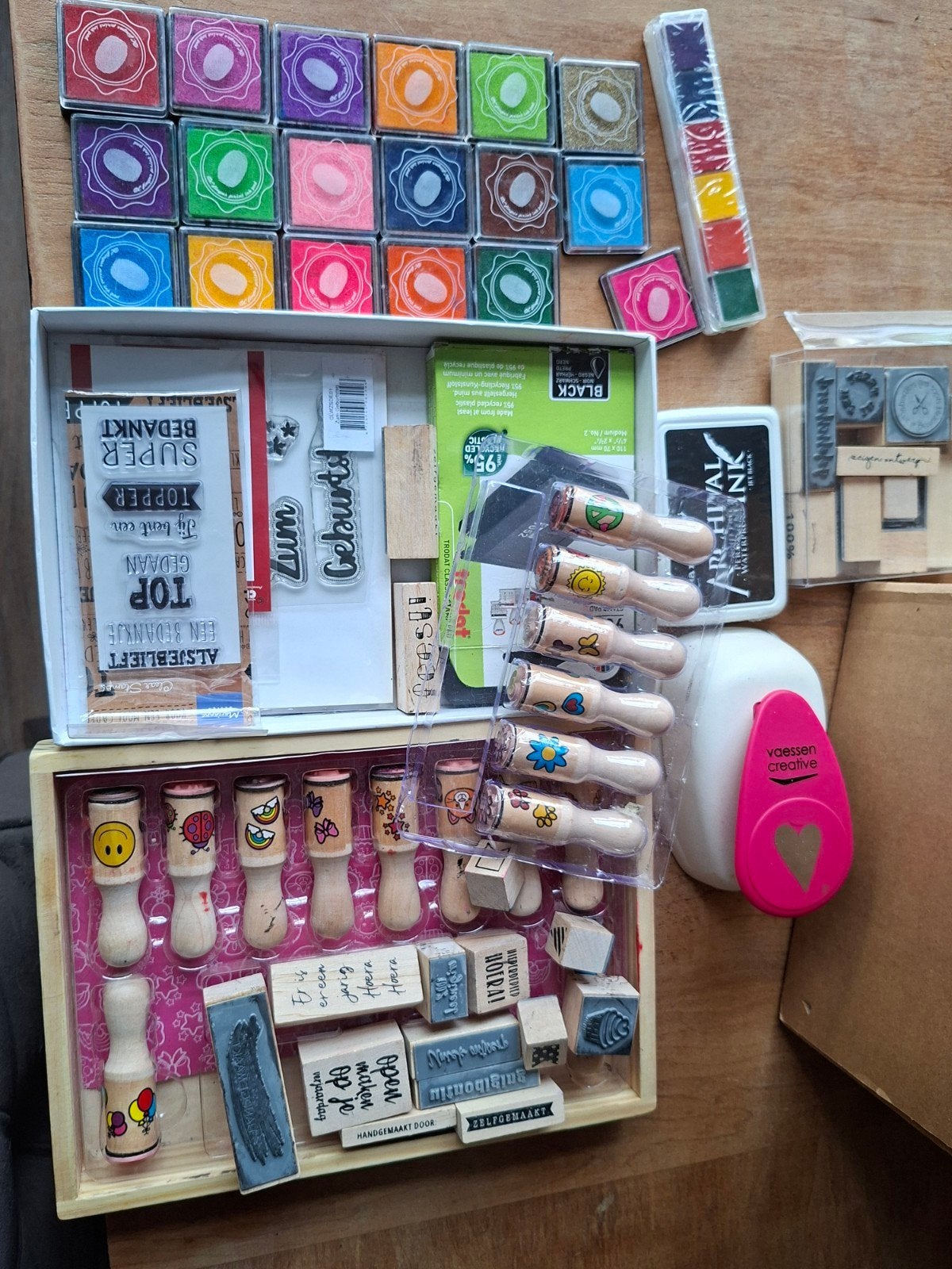 Stempels + inkt, Ophalen of Verzenden