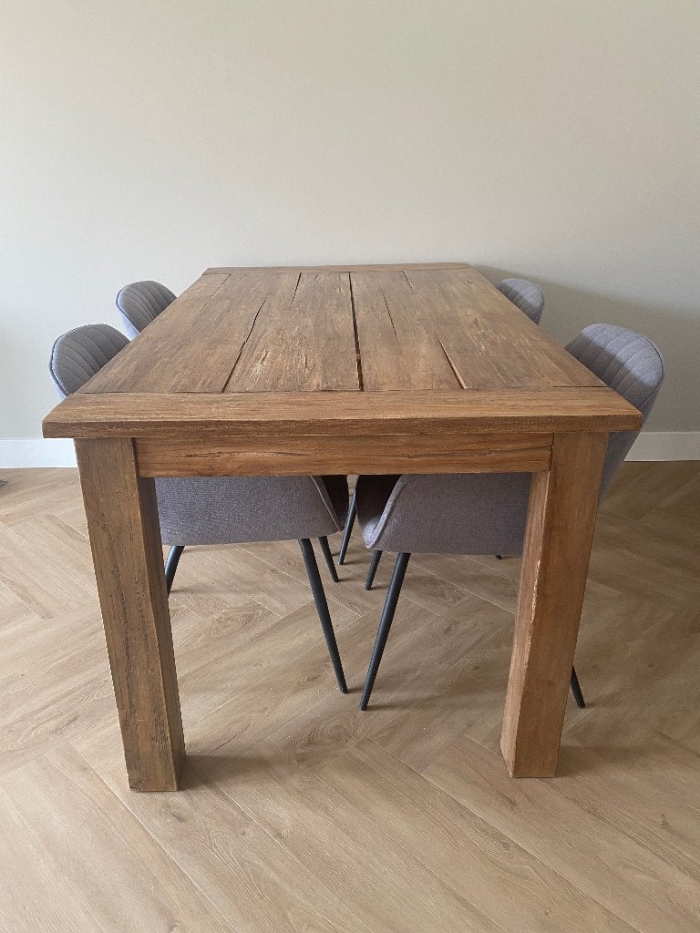 Houten eettafel, Ophalen, Gebruikt, Eikenhout, 50 tot 100 cm