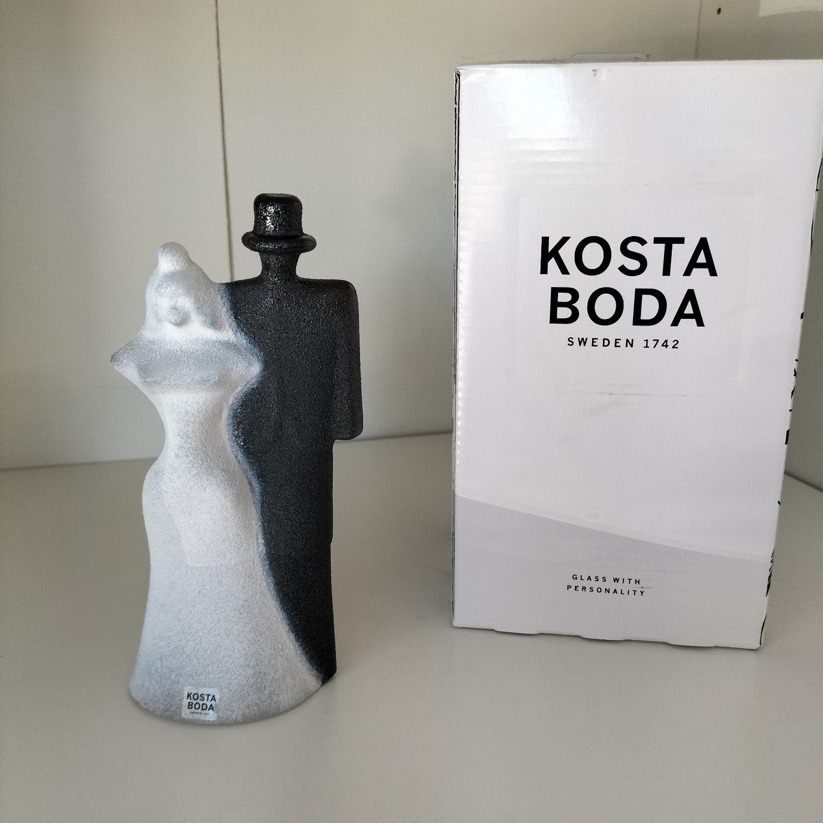 Kosta Boda Beeld 'Man en Vrouw/echtpaar' - Kjell Engman, Ophalen of Verzenden