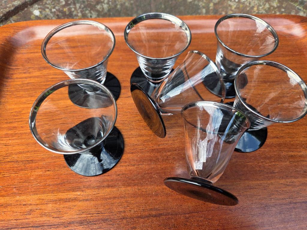 villeroy & boch art deco borrelglaasjes, Ophalen of Verzenden, Zo goed als nieuw, Borrel- of Shotglas