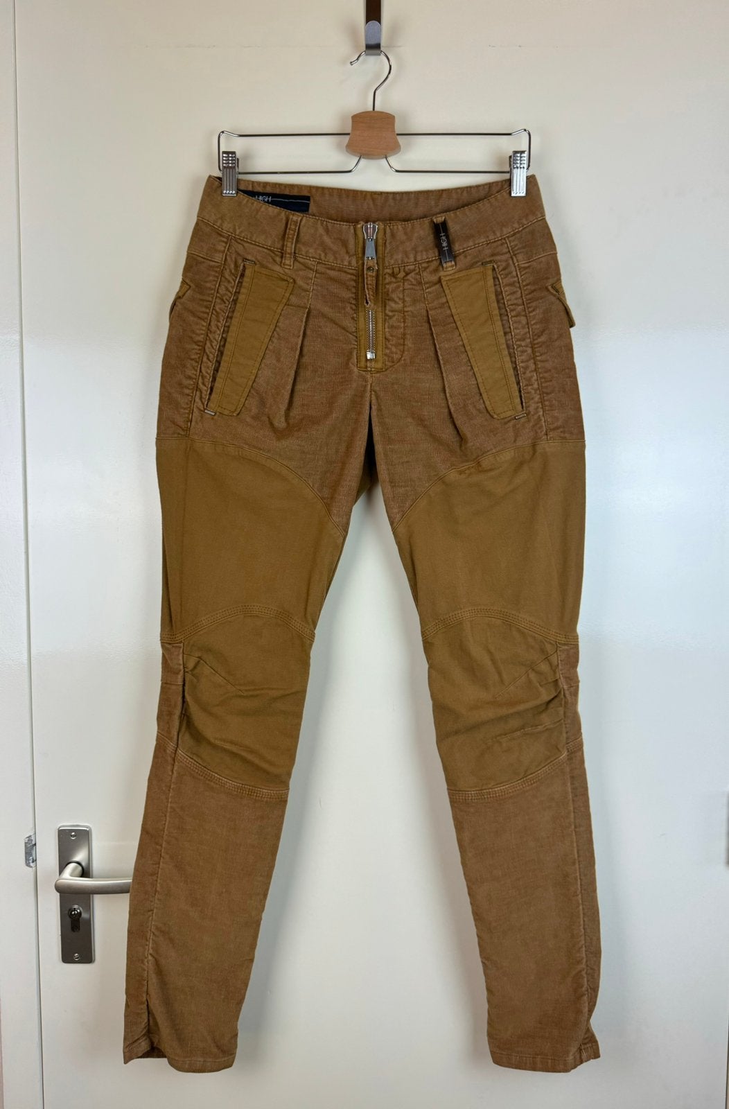 HIGH USE Camel Brown Avant Garde Gothic Harem Pants Trousers, Maat 38/40 (M), Bruin, Ophalen of Verzenden, Zo goed als nieuw
