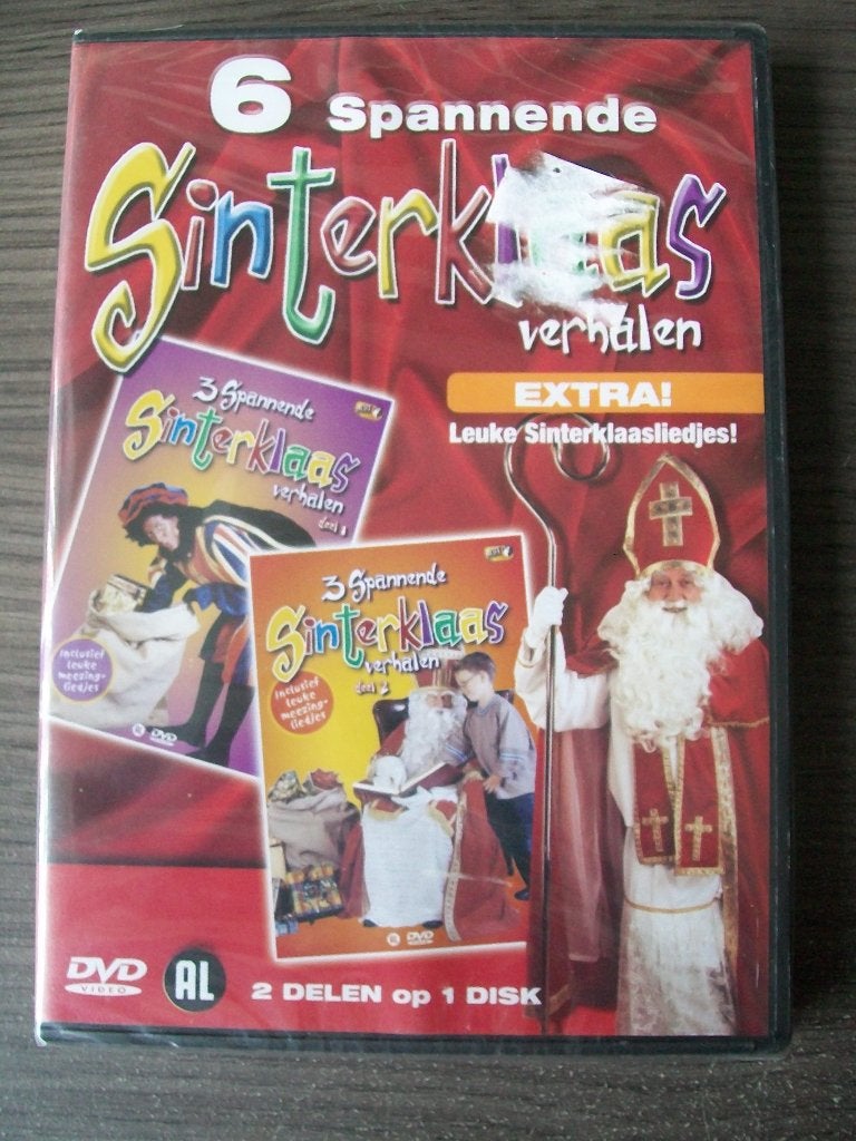 6 Spannende Sinterklaasverhalen op 1 dvd nieuw in seal , Cd's en Dvd's, Dvd's | Kinderen en Jeugd, Verzenden, Alle leeftijden
