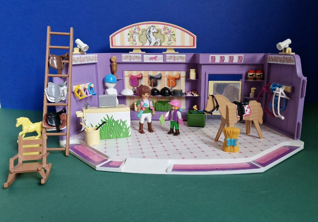 Playmobil Ruitersportwinkel 9401, Gebruikt, Gebouw, Complete set, Ophalen of Verzenden