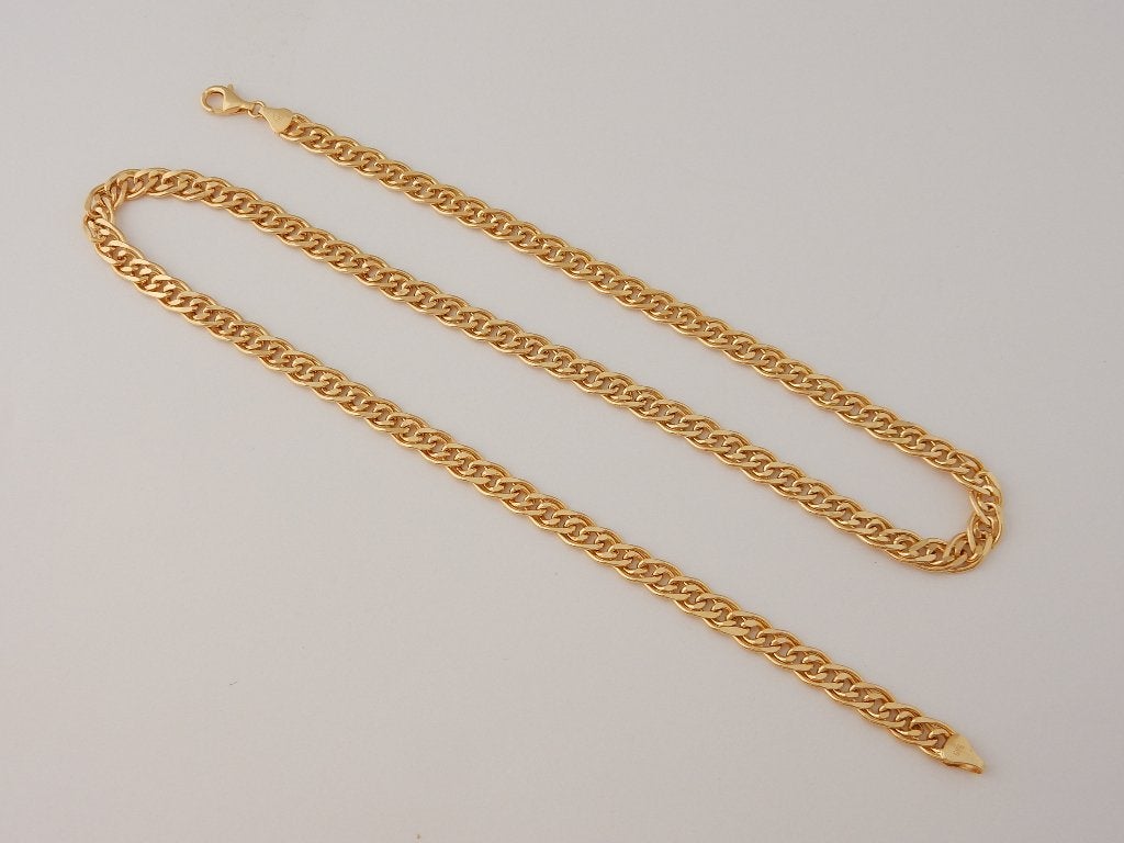 Zware lange 14k Gouden Heren Ketting Cubanschakel Gourmet, Sieraden, Tassen en Uiterlijk, Kettingen, Nieuw, Goud, Goud, Verzenden