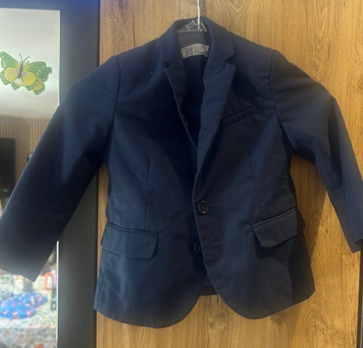 Nette donkerblauwe blazer van H&M voor jongens, Ophalen of Verzenden, Zo goed als nieuw, Jongen, Jas