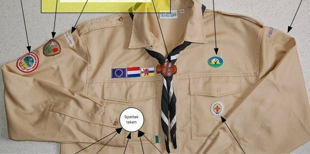 Gezocht oude verkennersblouse 44/46/48, Verzamelen, Ophalen of Verzenden, Zo goed als nieuw, Kleding