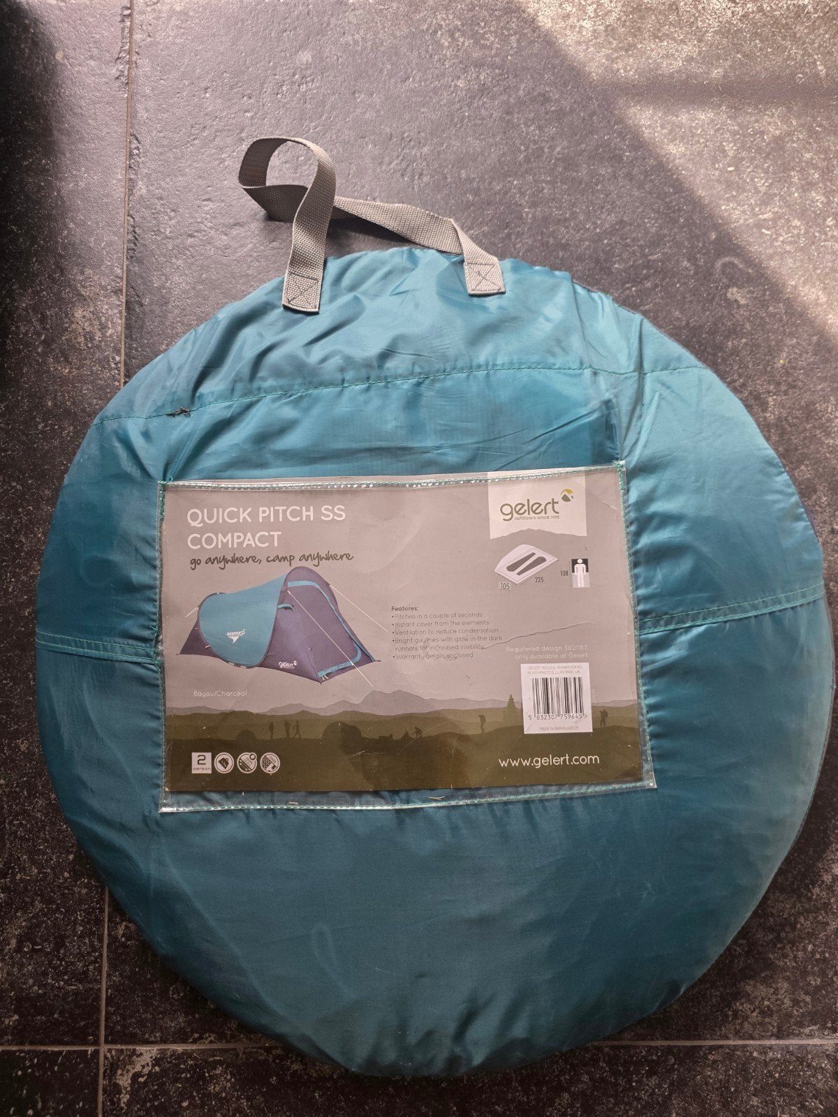 Gelert Quick Pitch SS Compact Pop-up Tent - 2 Persoons, Ophalen of Verzenden