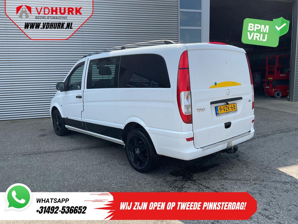 Mercedes-Benz Vito 113 CDI L3 DC Dubbel Cabine EXPORT Carpla, Auto's, Euro 5, Gebruikt, 4 cilinders, Wit