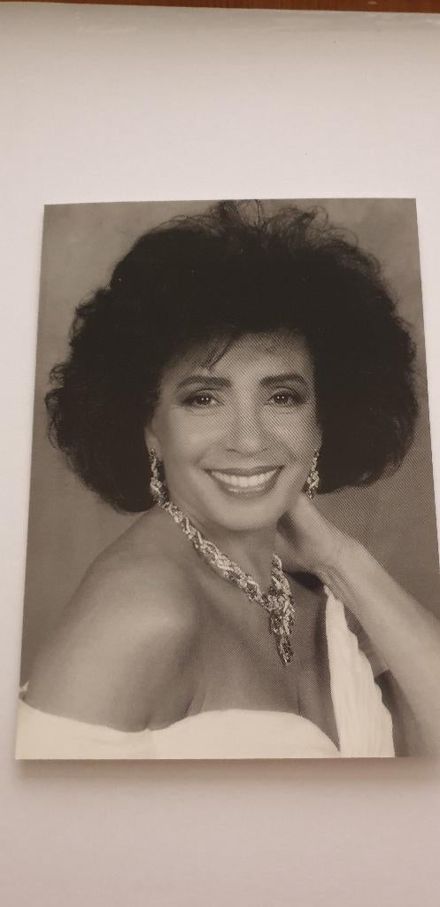 3167 promo fotokaart shirley bassey ., Verzenden, Nieuw, Foto of Kaart