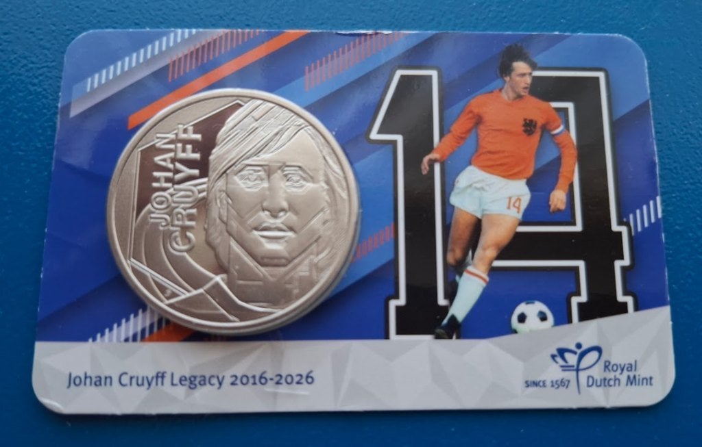 Johan Cruyff Legacy 2016–2026 Penning coincard (Barcelona), Verzenden, Overige materialen, Nederland