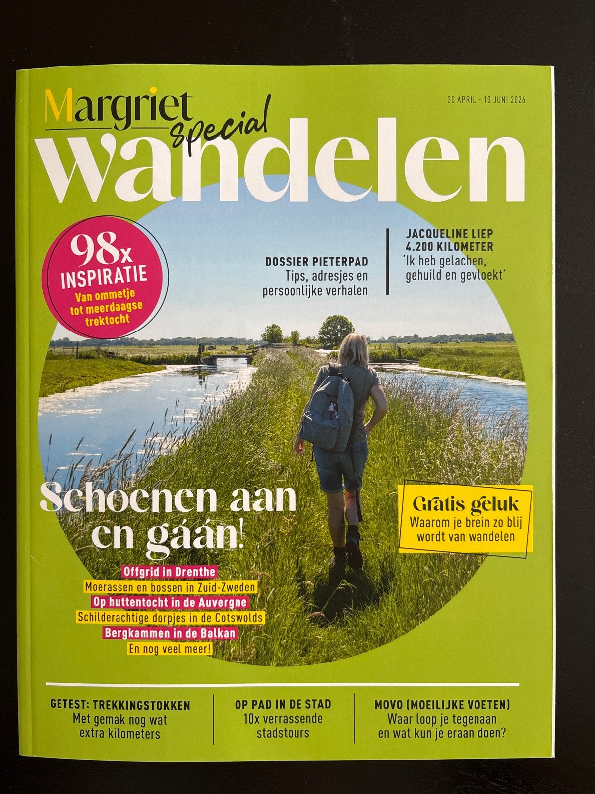 Margriet Special Wandelen: 98x Inspiratie & Pieterpad Dossie, Overige merken, Verzenden, Europa, Nieuw