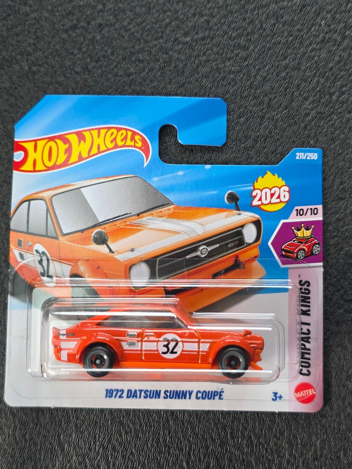 Hot Wheels 1972 Datsun Sunny Coupé - Compact Kings, Ophalen of Verzenden, Nieuw, Auto