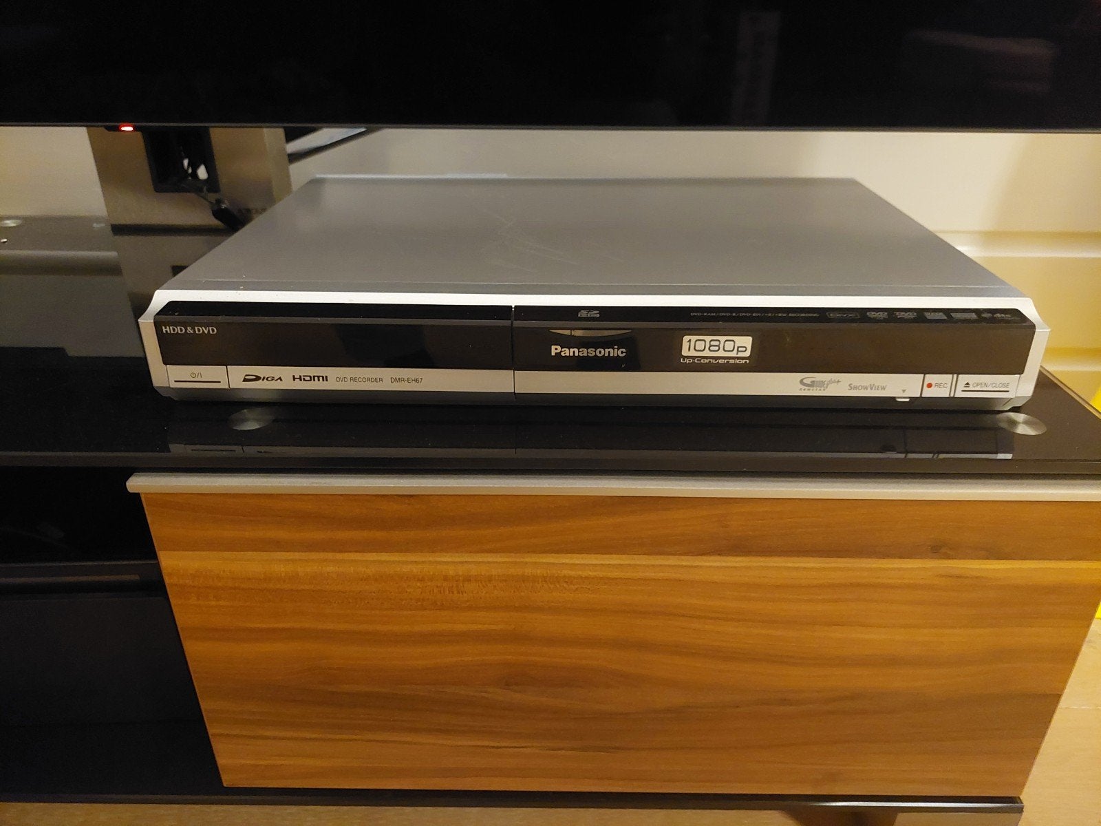 Panasonic hdd/dvd/cd DMR-EH67EC-S, Ophalen of Verzenden, Zo goed als nieuw, Panasonic