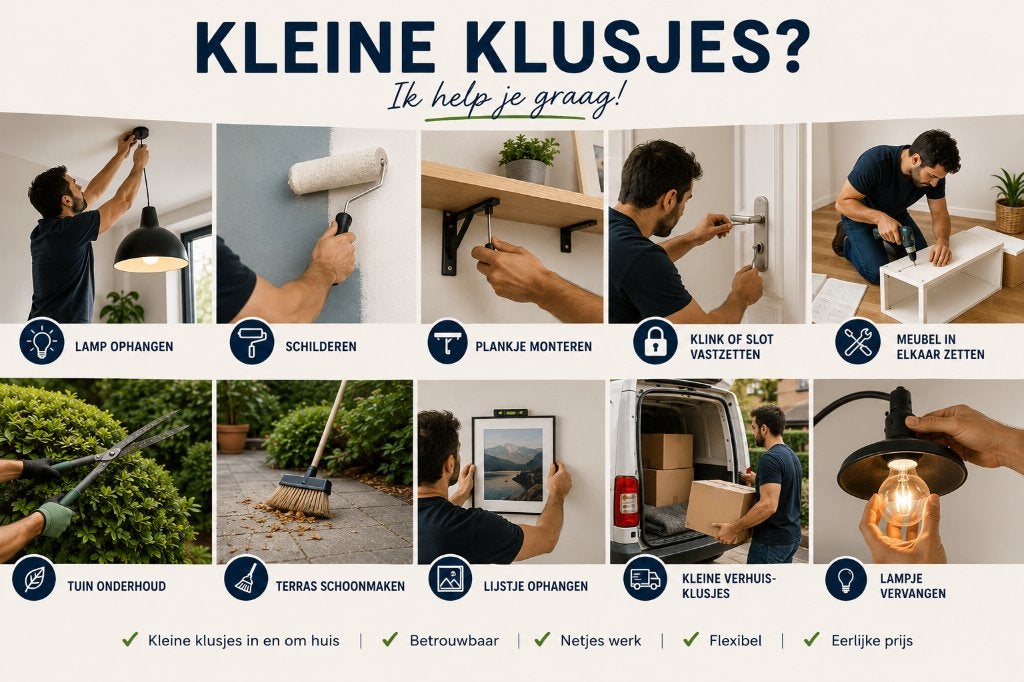 Klusjesman beschikbaar!, Diensten en Vakmensen, Klussers en Klusbedrijven