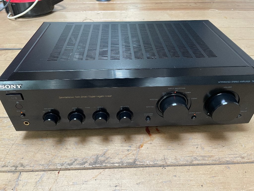 Sony TA-FE520R stereo versterker | 2 x 85 Watt, Ophalen of Verzenden, Zo goed als nieuw, 60 tot 120 watt, Sony