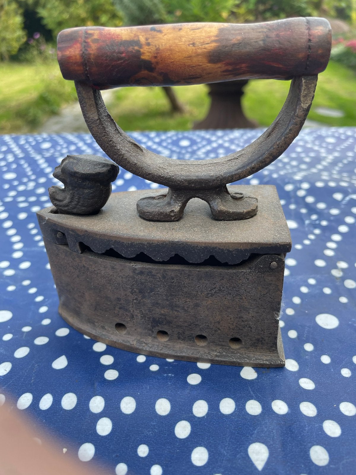 Antiek kolen strijkijzer - Decoratief object, Antiek en Kunst, Ophalen of Verzenden