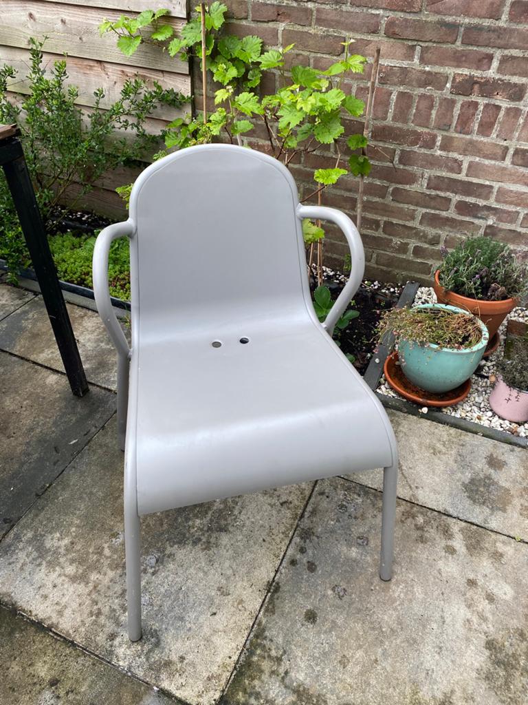 Grijze stoelen aluminium van IKEA bijna gratis, Tuin en Terras, Tuinstoelen, Ophalen, Gebruikt, Aluminium
