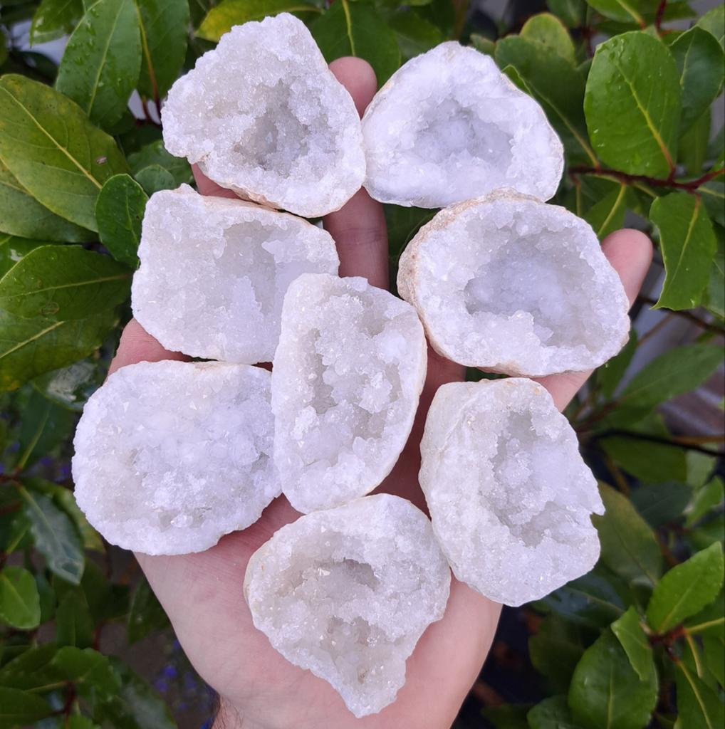 Bergkristal geodes edelstenen verzameling edelsteen mineraal, Ophalen of Verzenden, Overige soorten, Minder dan 100 cm