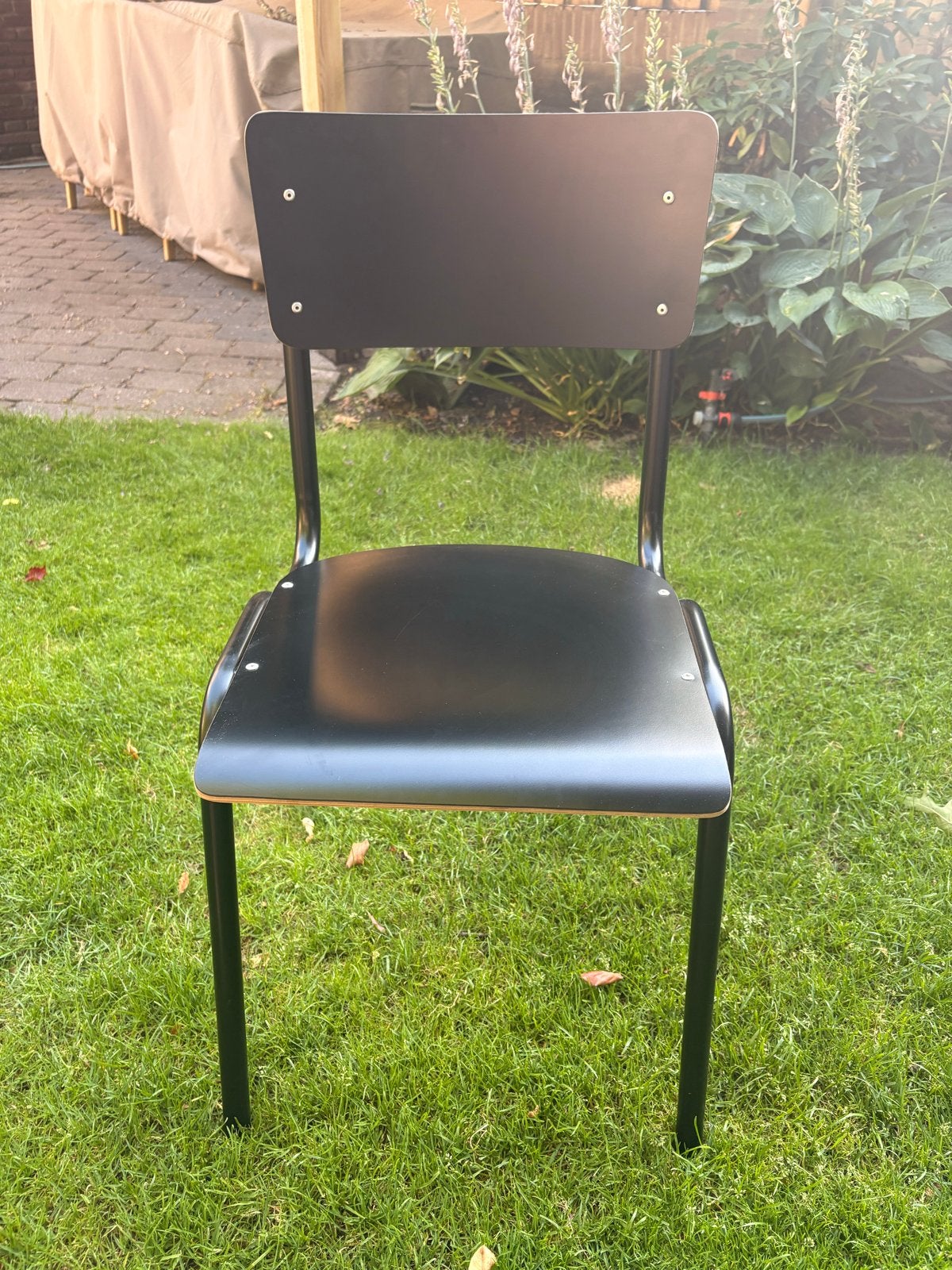 Zuiver 'Back to School' stoel - Zwart, zo goed als nieuw, Huis en Inrichting, Stoelen, Ophalen, Zwart, Zo goed als nieuw, Eén