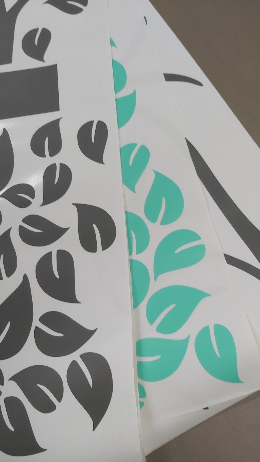 Grote boom muursticker van SieZer met bladeren en vogeltjes, Huis en Inrichting, Ophalen, Meerkleurig, Nieuw, Wandbord of Wandpaneel