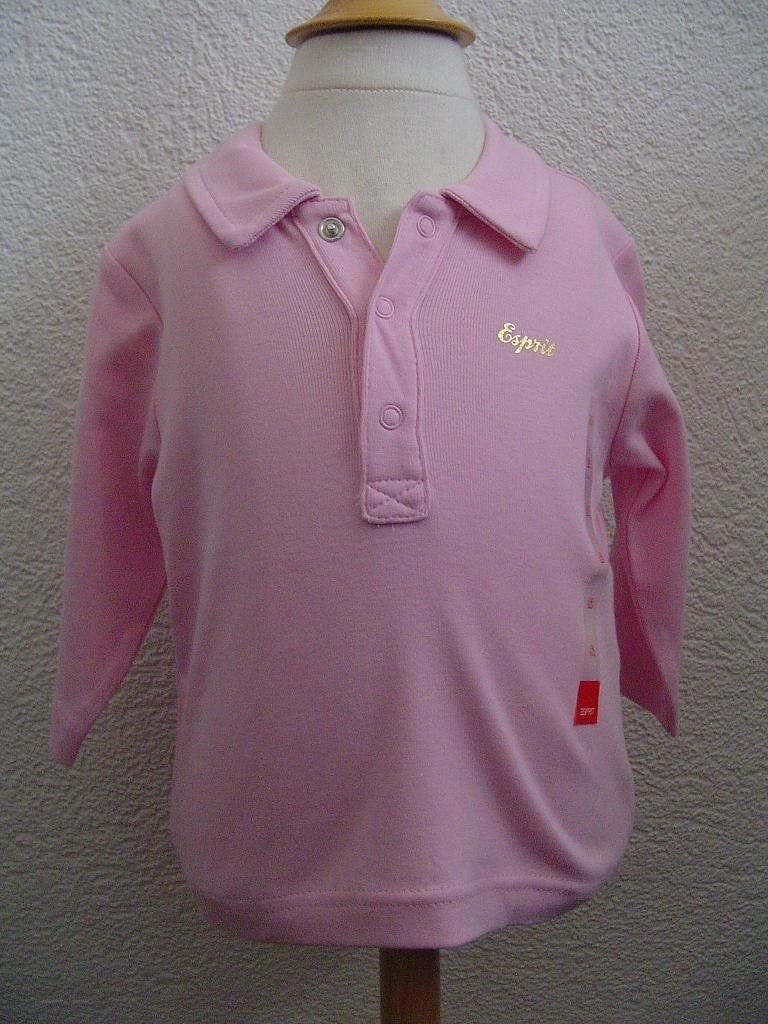 ESPRIT longsleeve 62 roze en goud *~~nieuw~~*, Kinderen en Baby's, Babykleding | Maat 62, Verzenden, Nieuw, Meisje, Shirtje of Longsleeve