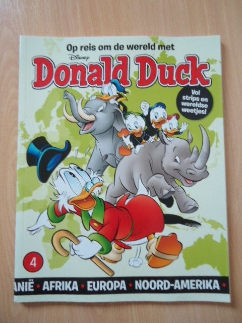 Op reis om de wereld met Donald Duck deel 4, Boeken, Eén stripboek, Ophalen of Verzenden, Zo goed als nieuw