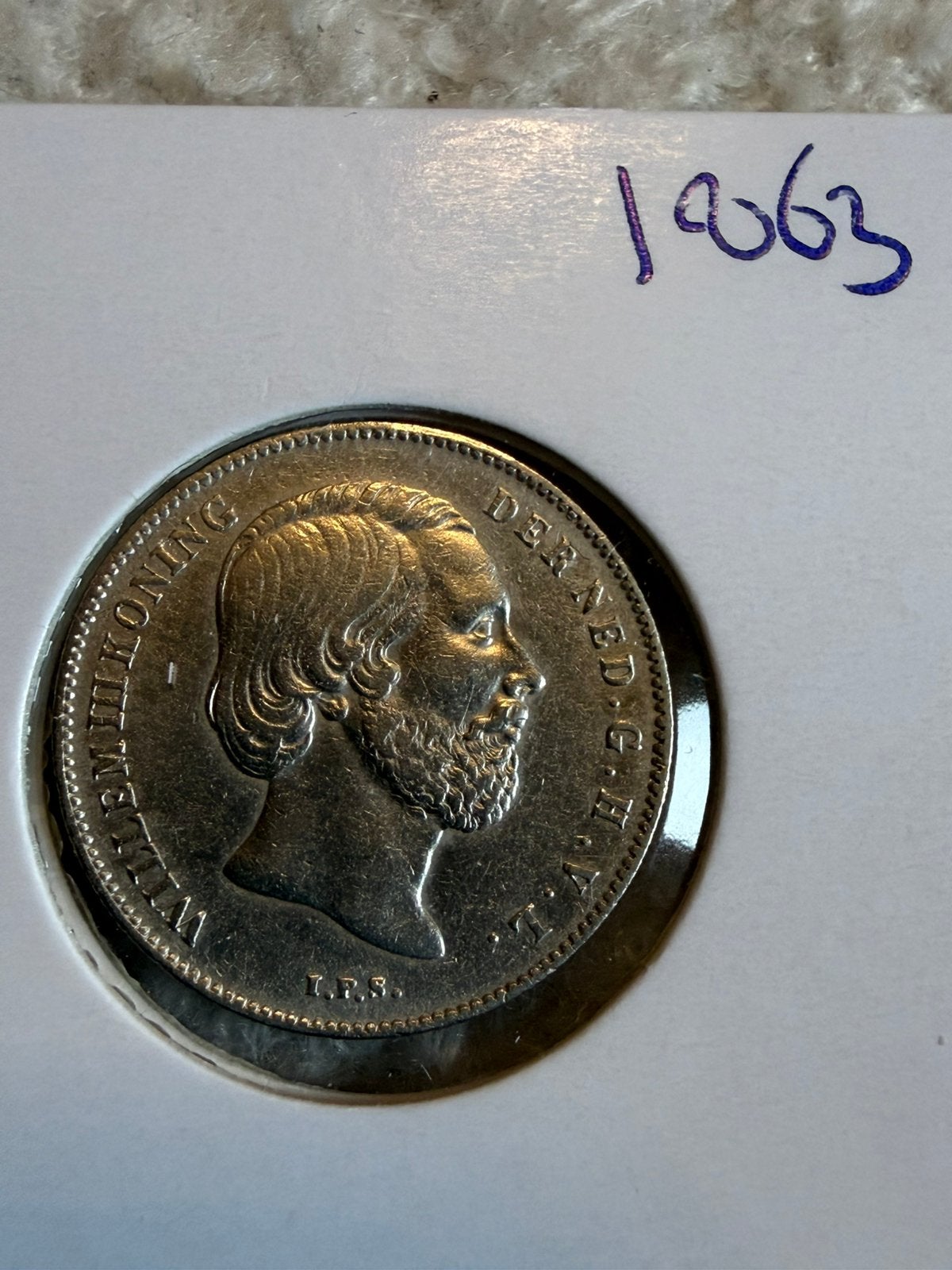 Halve gulden 1863 Willem III, Postzegels en Munten, Munten | Nederland, ½ gulden, Koning Willem III, Zilver, Ophalen of Verzenden