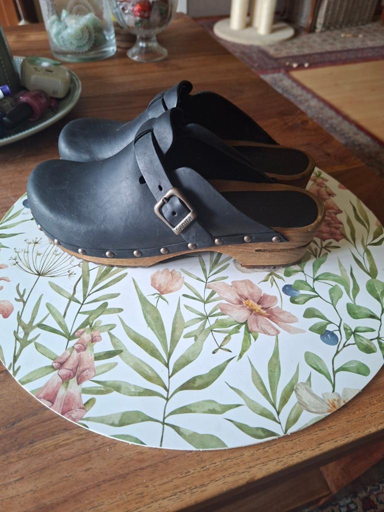 Sanita Klompen Leer Hout Maat 39, Kleding | Dames, Schoenen, Ophalen of Verzenden