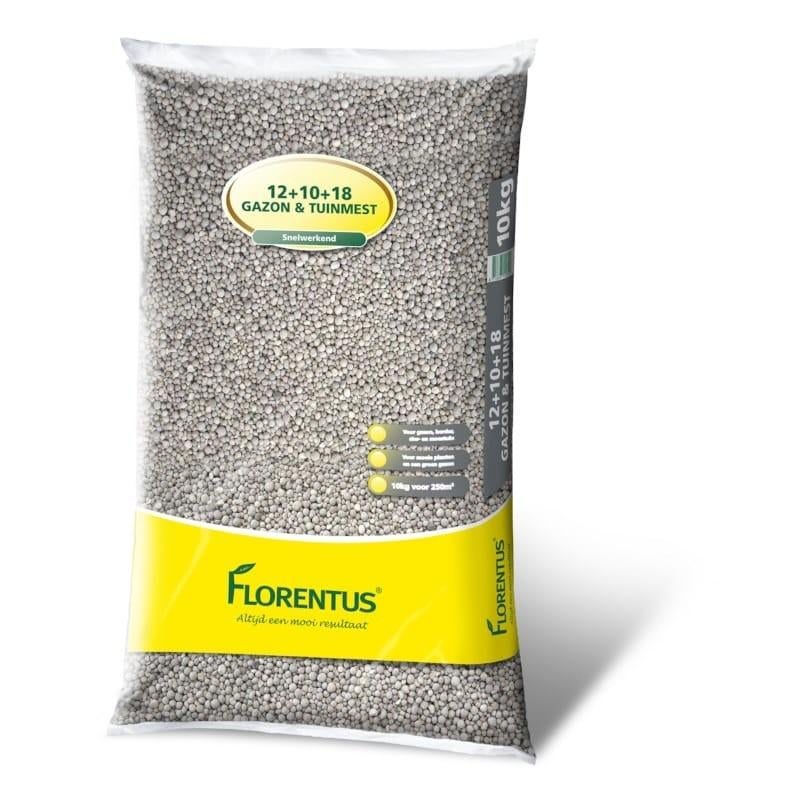Florentus 12-10-18 Gazon & Tuinmest 10kg, Tuin en Terras, Aarde en Mest, Ophalen