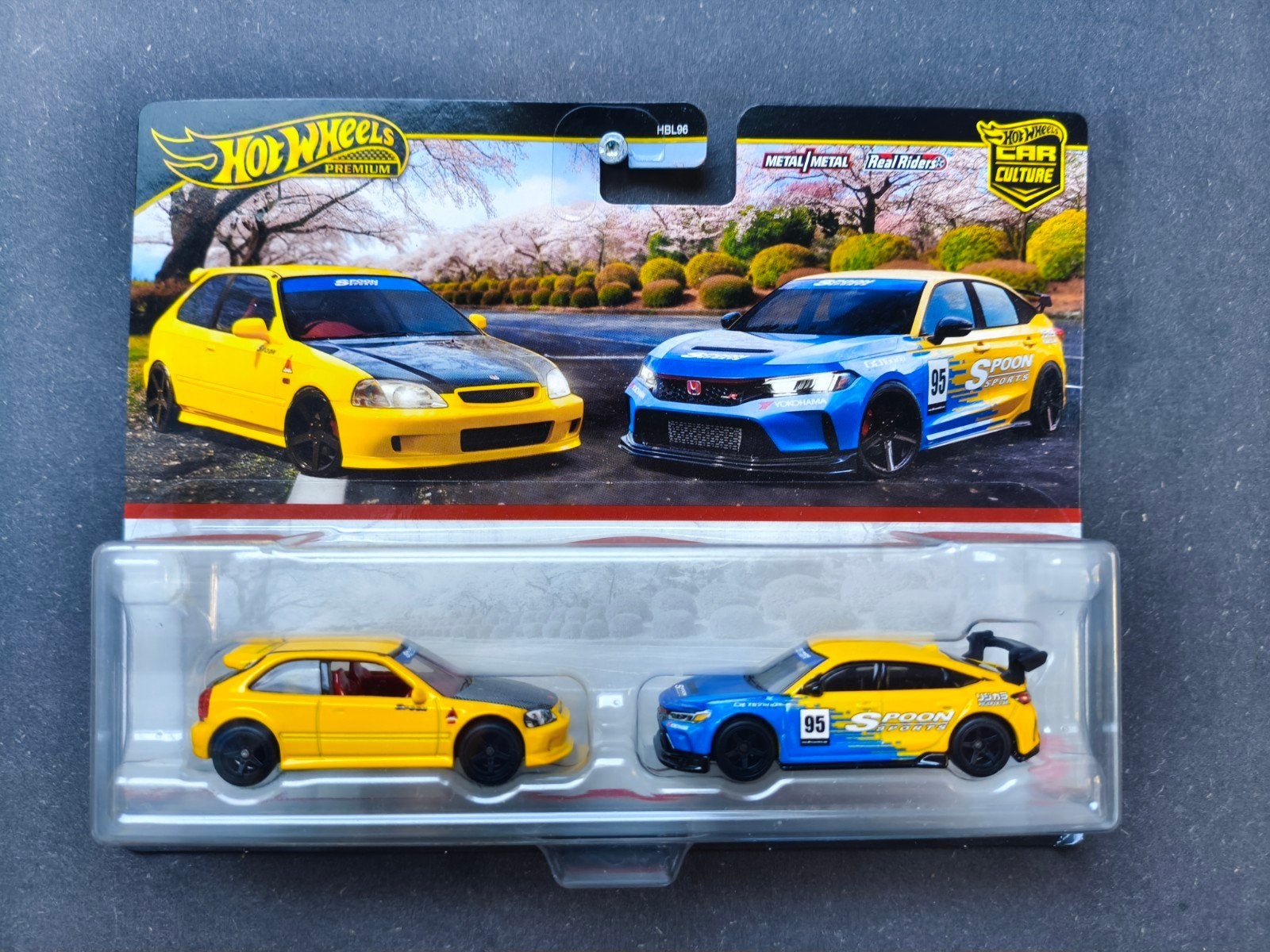 Hot Wheels Premium Car Culture Spoon Honda Civic Set, Ophalen of Verzenden, Zo goed als nieuw, Auto