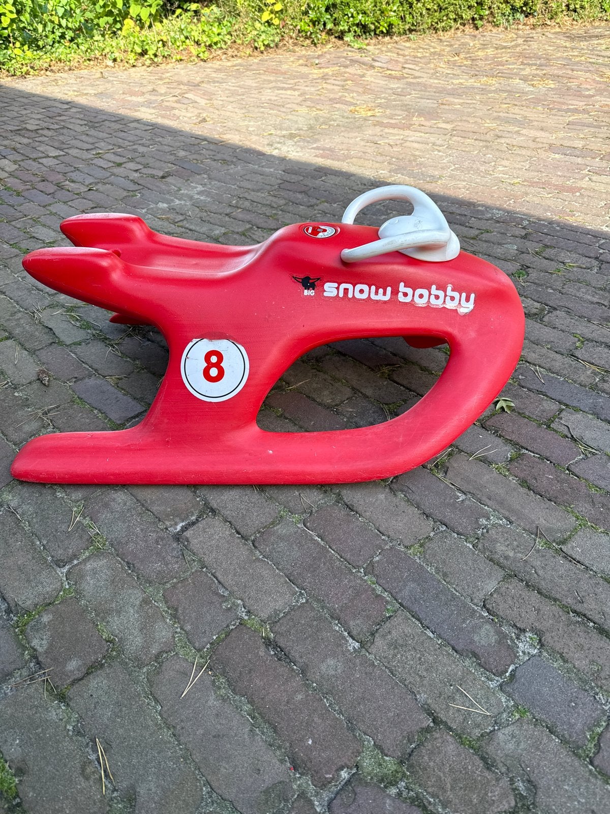 BIG Snow Bobby Rodel - Rood, slee, Ophalen, Gebruikt, Kunststof