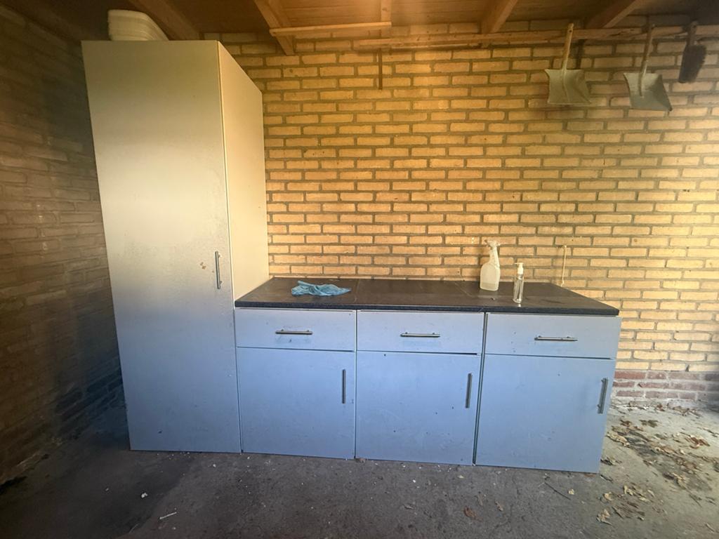 Ikea Keukenblok met kasten en werkblad, Ophalen, Gebruikt, Wit, Enkelwandige keuken