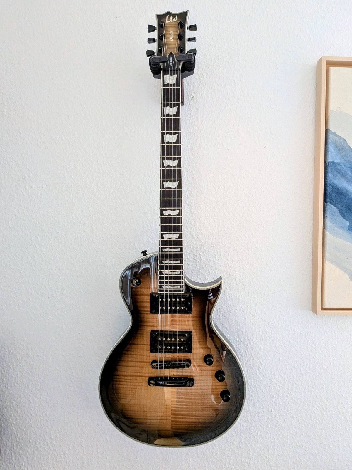ESP LTD EC-1000T Deluxe – 2022 – Made in Korea, Muziek en Instrumenten, Snaarinstrumenten | Gitaren | Elektrisch, Ophalen of Verzenden