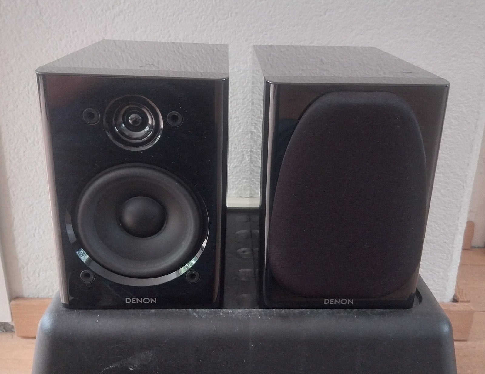Denon SC-N5 Luidsprekers, Ophalen of Verzenden, Gebruikt, 60 tot 120 watt, Boekenplank luidspreker