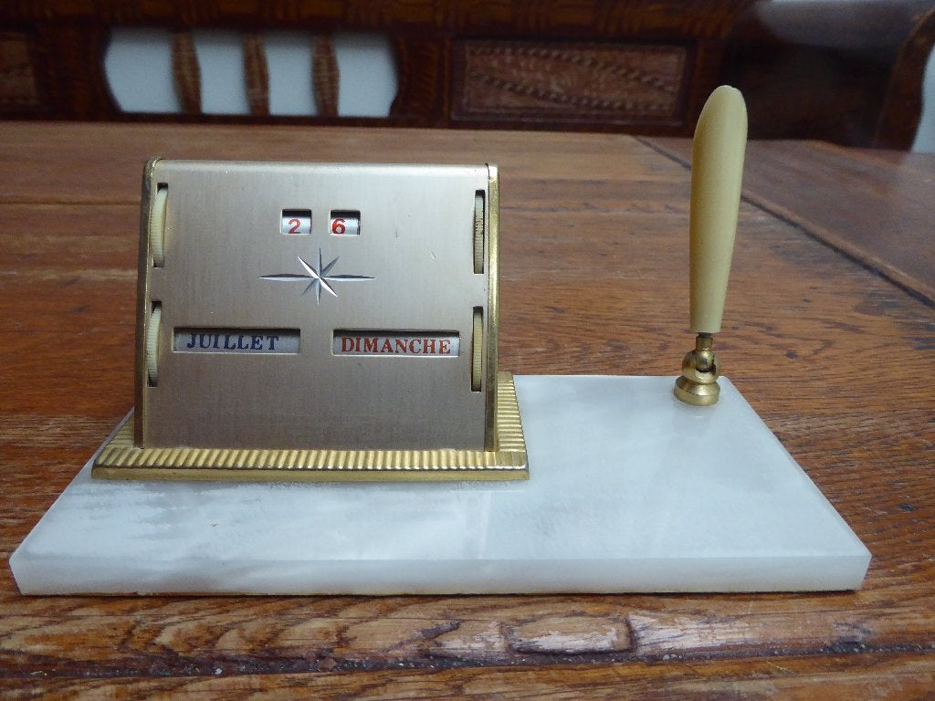Vintage eeuwig durende kalender, Ophalen of Verzenden