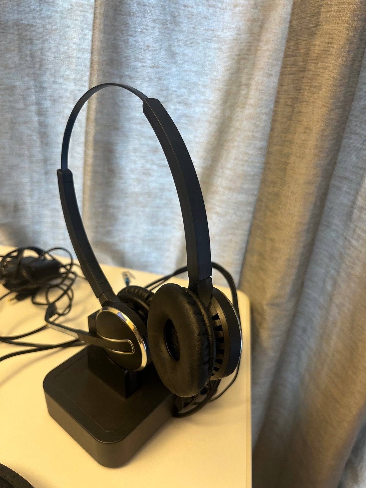 Jabra Pro type 9400BS Headset met Laadstation en Hoes, Ophalen, Bluetooth, On-ear, Zo goed als nieuw