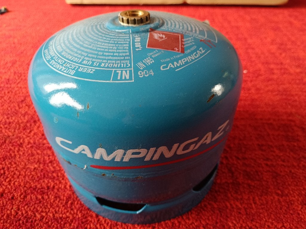 type 904 van Camping Gaz- leeg, Caravans en Kamperen, Ophalen of Verzenden, Zo goed als nieuw