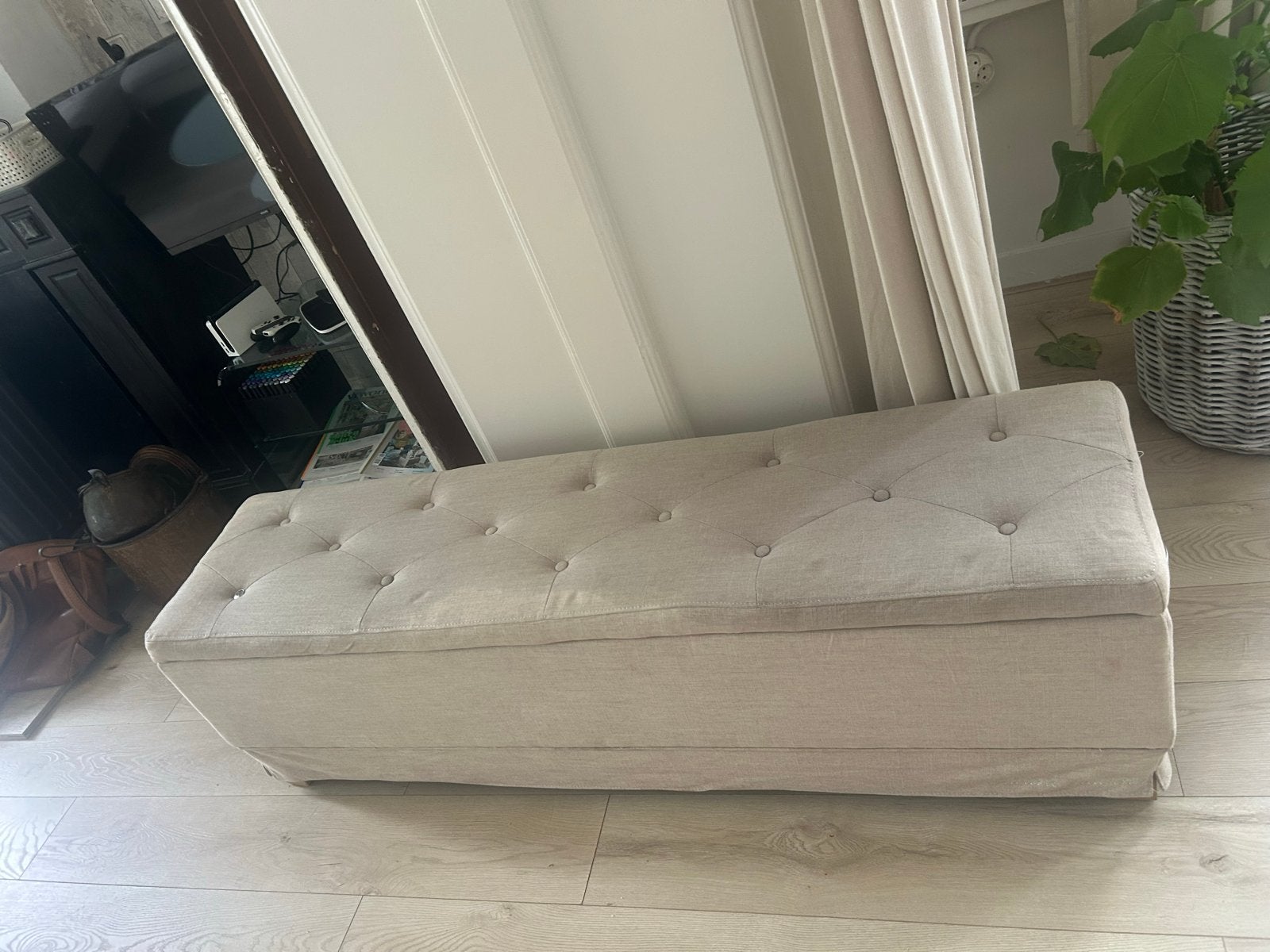 Riviera Maison Halbank The Club Linen Flax, Minder dan 75 cm, 150 tot 200 cm, Tweepersoons, Ophalen of Verzenden