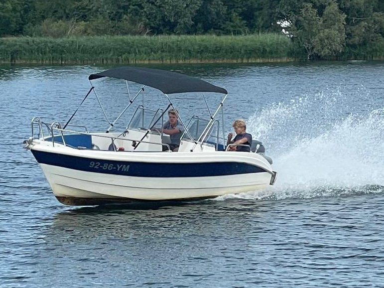 Topcraft voor 10 personen met Yamaha 115 pk en trailer, Watersport en Boten, Gebruikt, Buitenboordmotor, Kussenset, Polyester