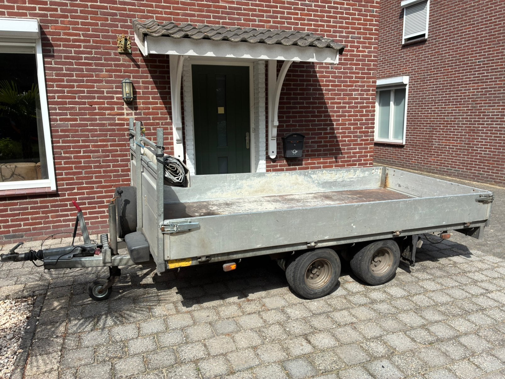 Weijer Plateauwagen 350x160, Ophalen, Gebruikt