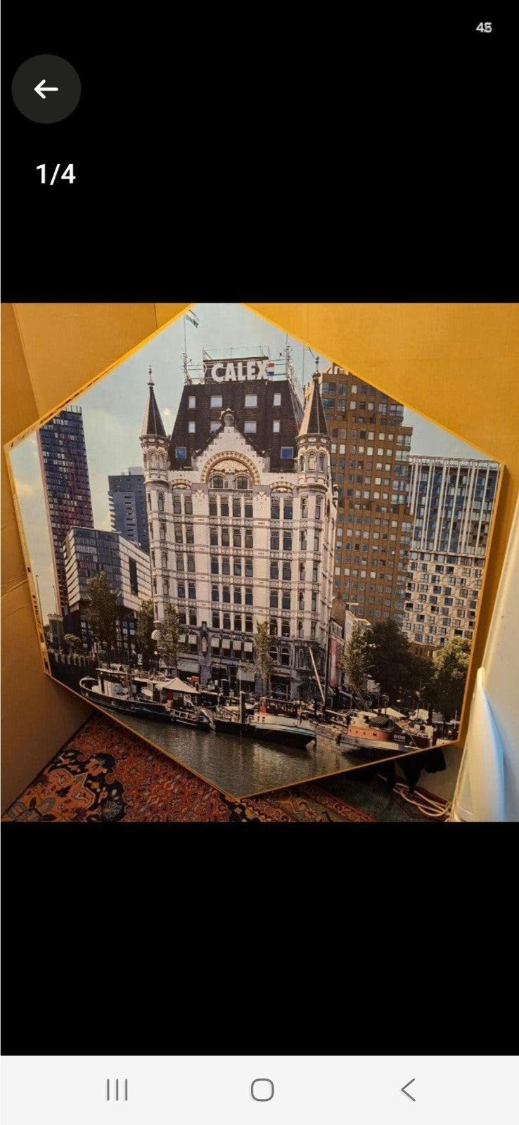 Wanddecoratie 3 x– Het Witte Huis, Markthal en Erasmusbrug, Ophalen, Zo goed als nieuw, Schilderij